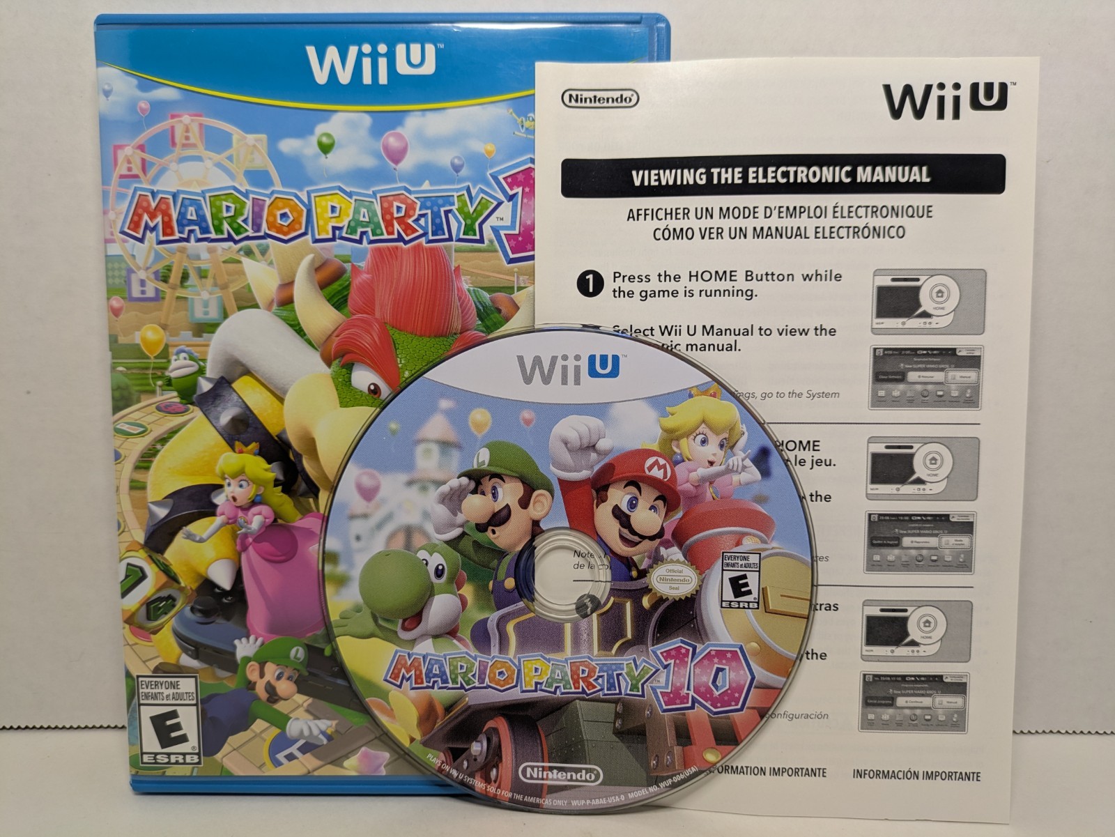 Mario Party 10 (Nintendo Wii U, 2015) Clean CIB Complete Tested Working