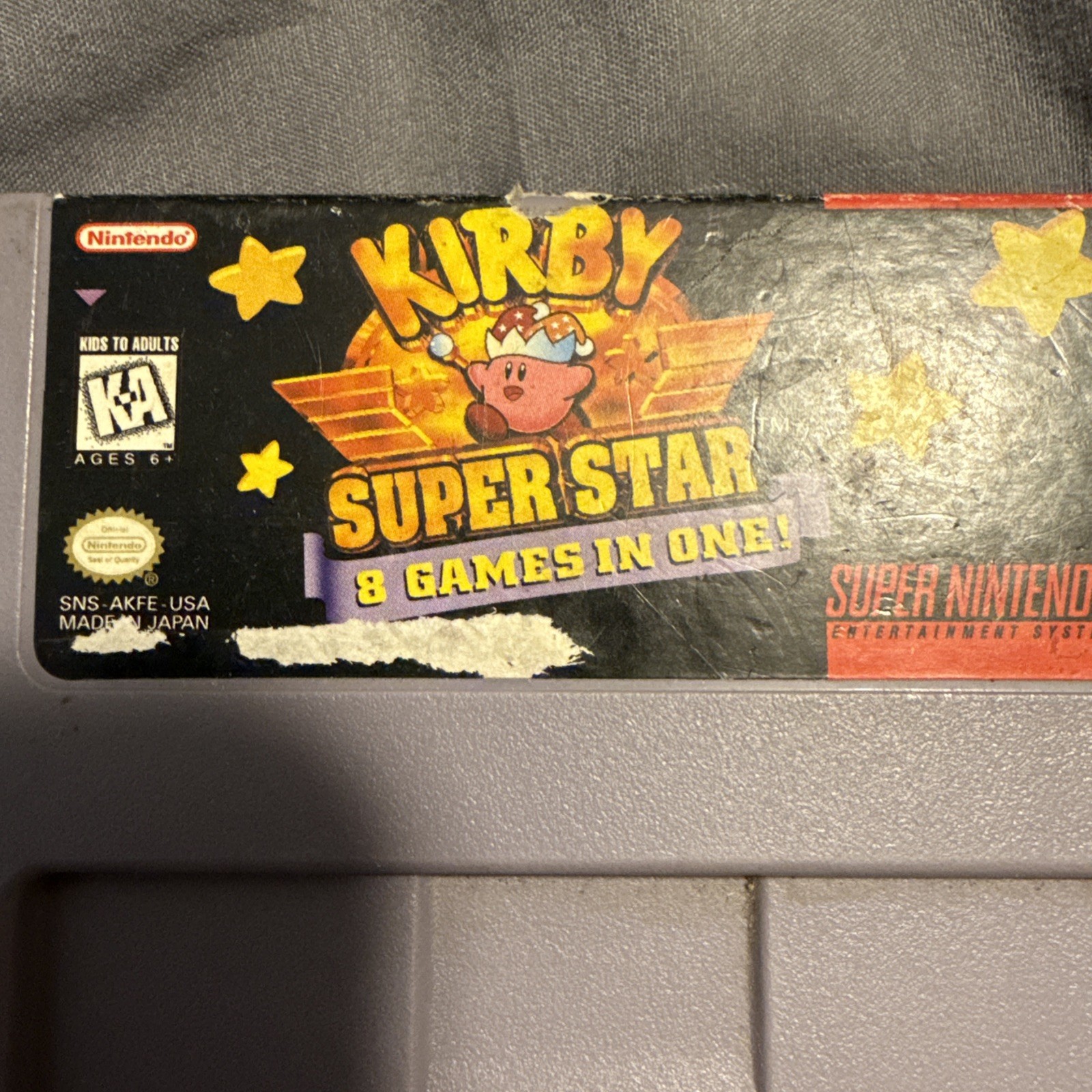 SNES Super Nintendo Kirby Superstar Cleaned & Tested