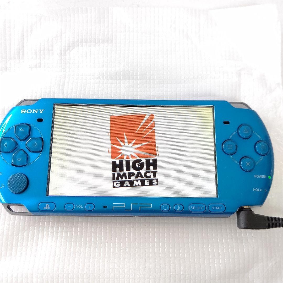 Excellent Sony PSP-3000 Vibrant Blue Console CIB BOXED Region Free Fully Tested