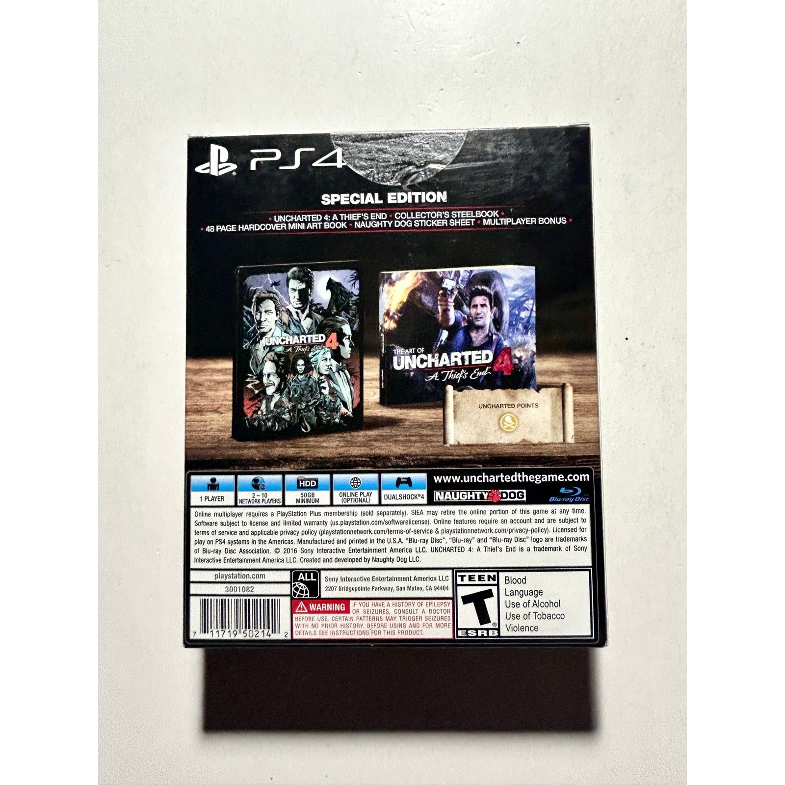 PS4 PlayStation 4 Uncharted 4 A Thief’s End (Libertalia Collectors Edition🔥New