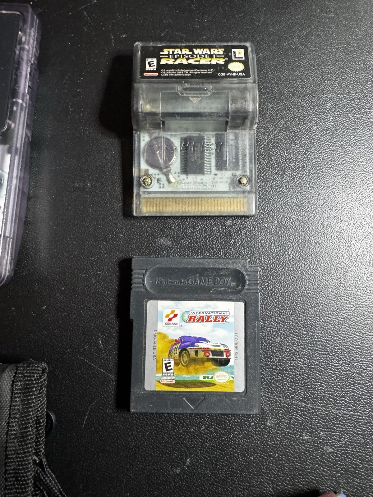 Nintendo Game Boy Color Atomic Purple W/ 2 Games Star Wars Episode One Racer GBC