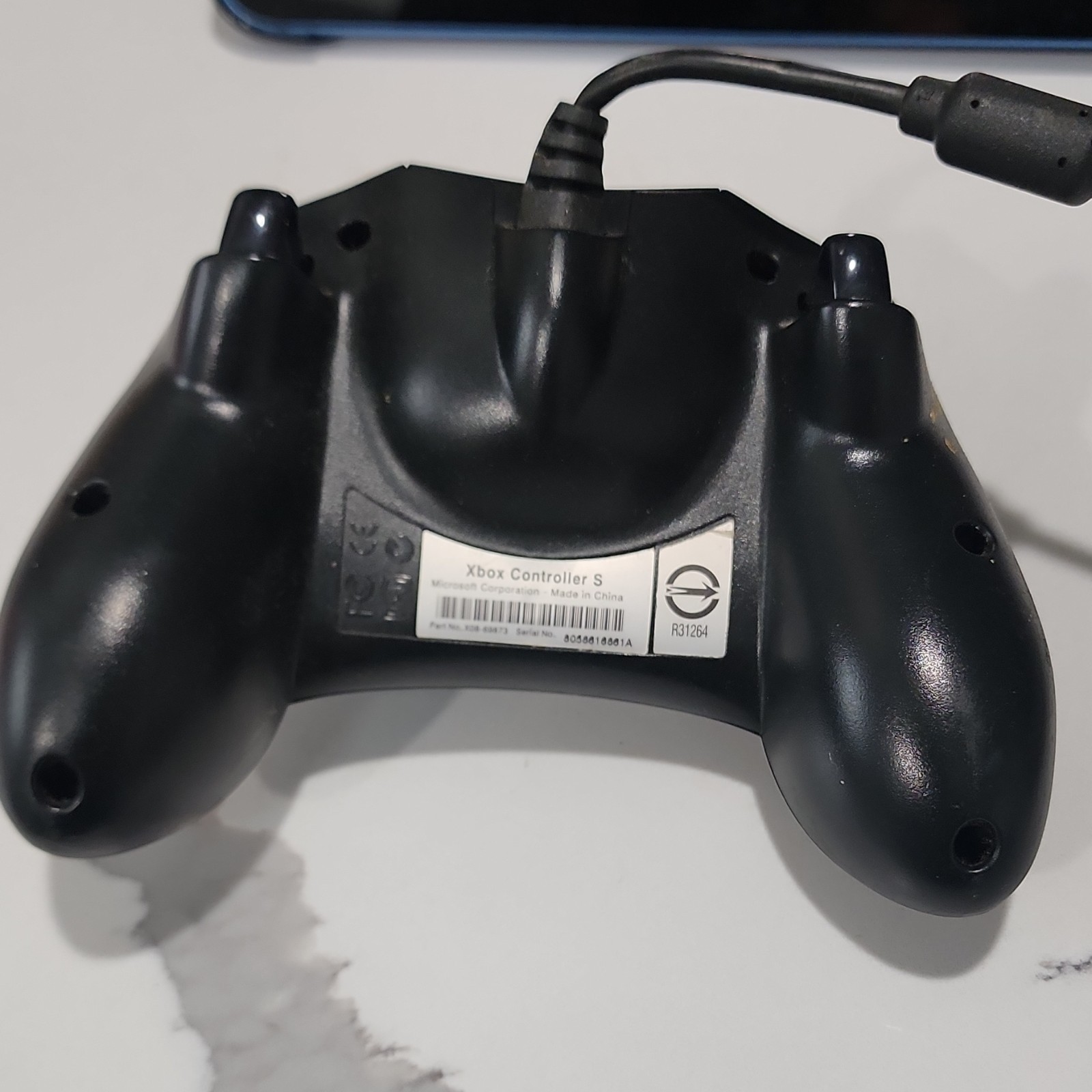 Microsoft Xbox Controller S Wired Black X08-69873 for Xbox Console