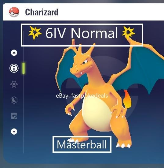 Pokemon Legends ZA 💥 6IV Normal Alpha Charizard💥Fast 🚀Masterball Held