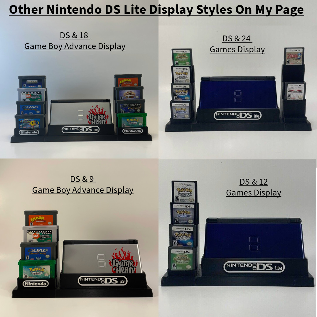 Nintendo DS/2DS/3DS 24 Game Cartridge display/stand Only (Customize Colors)