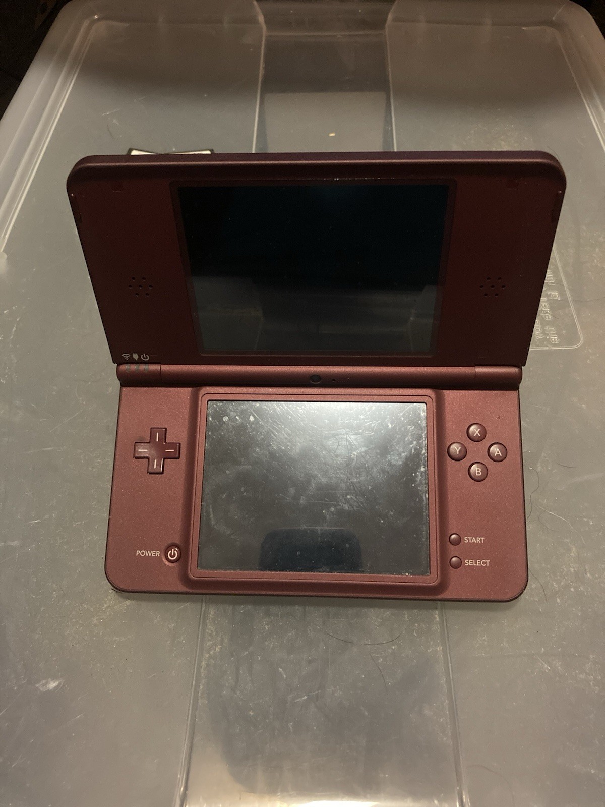 Nintendo DSi XL Handheld System – Burgundy W/2 Games Tested Works Well Charger