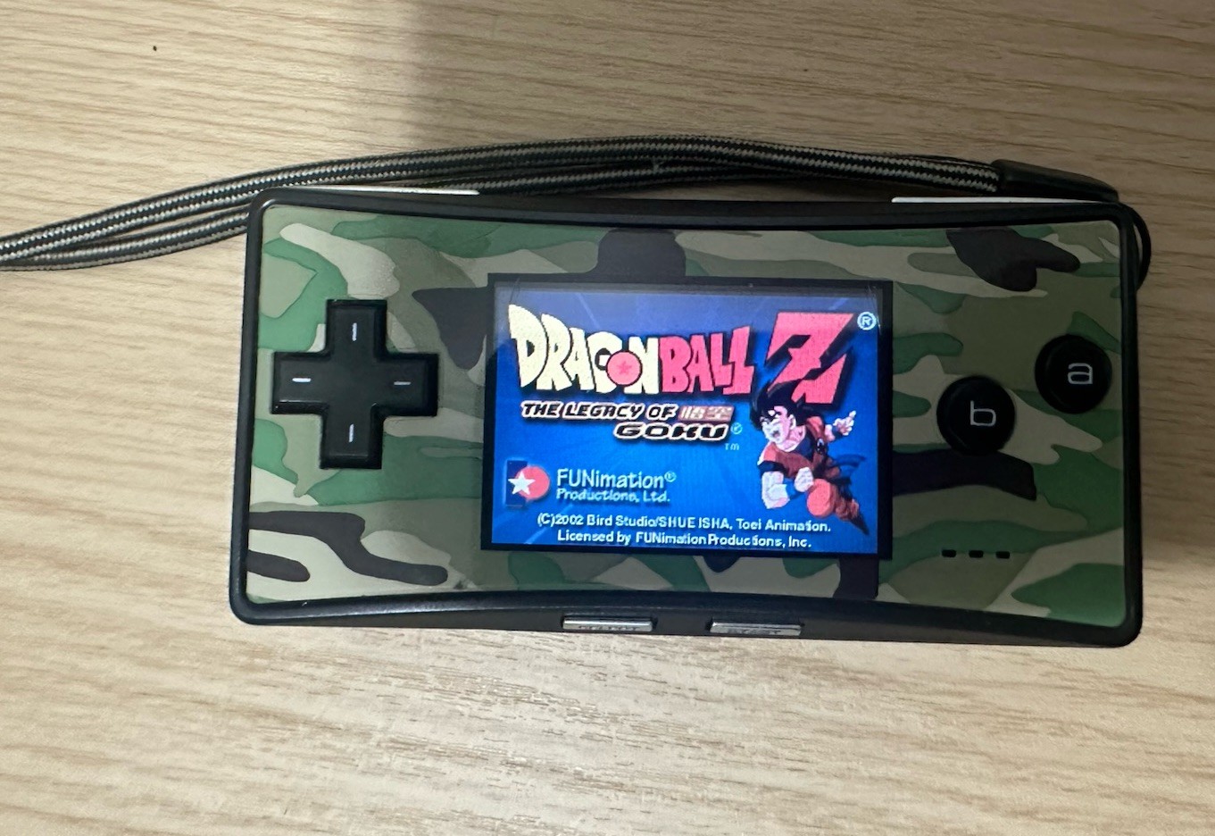 WORKING!!! Authentic Nintendo Gameboy Micro W/ Camo Faceplate. Fully Functional!
