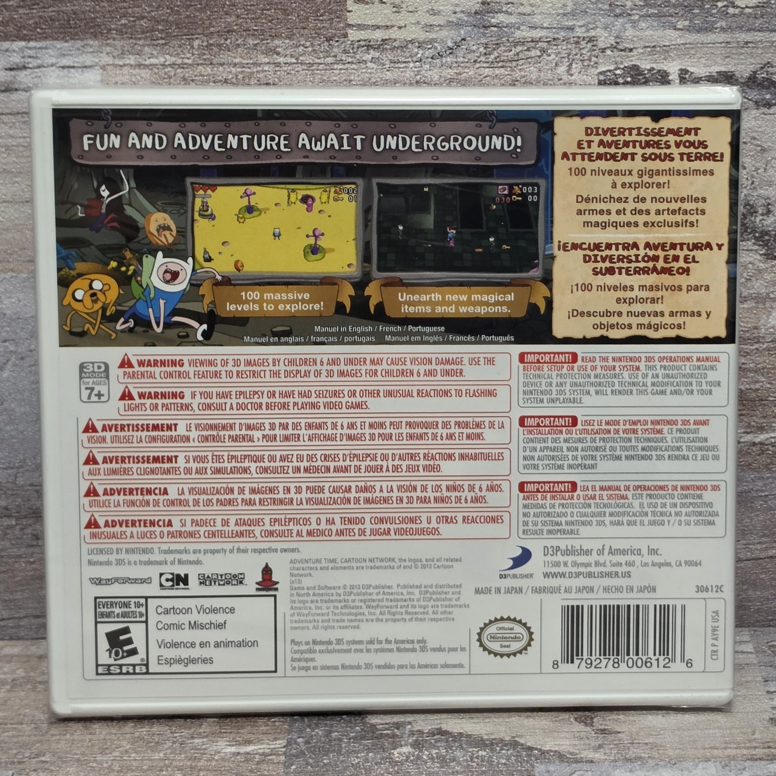 Adventure Time: Explore the Dungeon Because I DON’T KNOW! 3DS (Brand New Factor