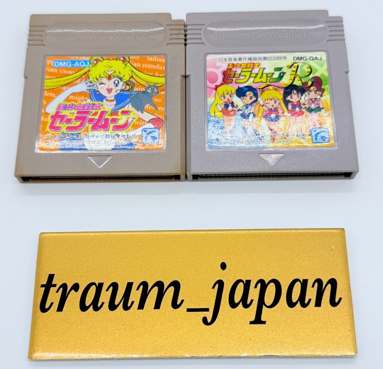 Nintendo Gameboy Sailor Moon & R 2 game set Japan GB Japanese Ver Tested Games
