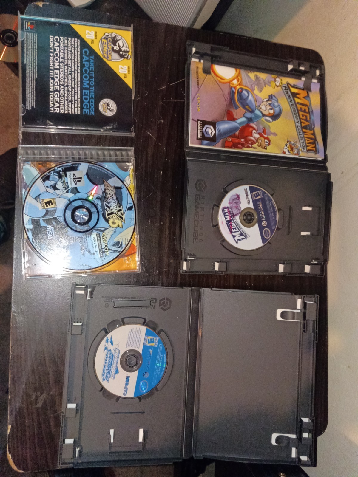 Capcom Mega Man Mixed Lot 6 PS1, GameCube, NES, SNES-Tested And Authentic