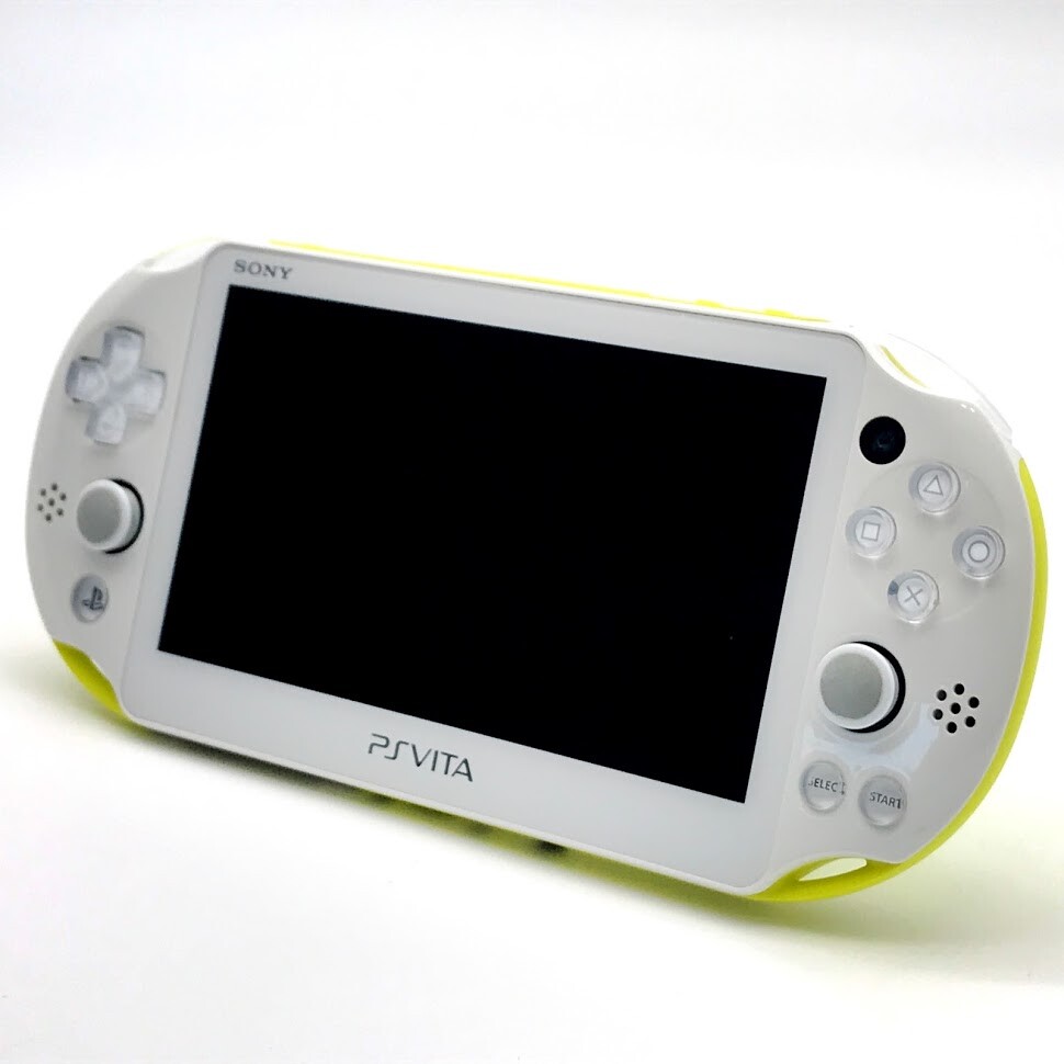 SONY PS Vita PCH-2000 Slim Lime Green White Wi-Fi LCD w/ Charger “Mint”