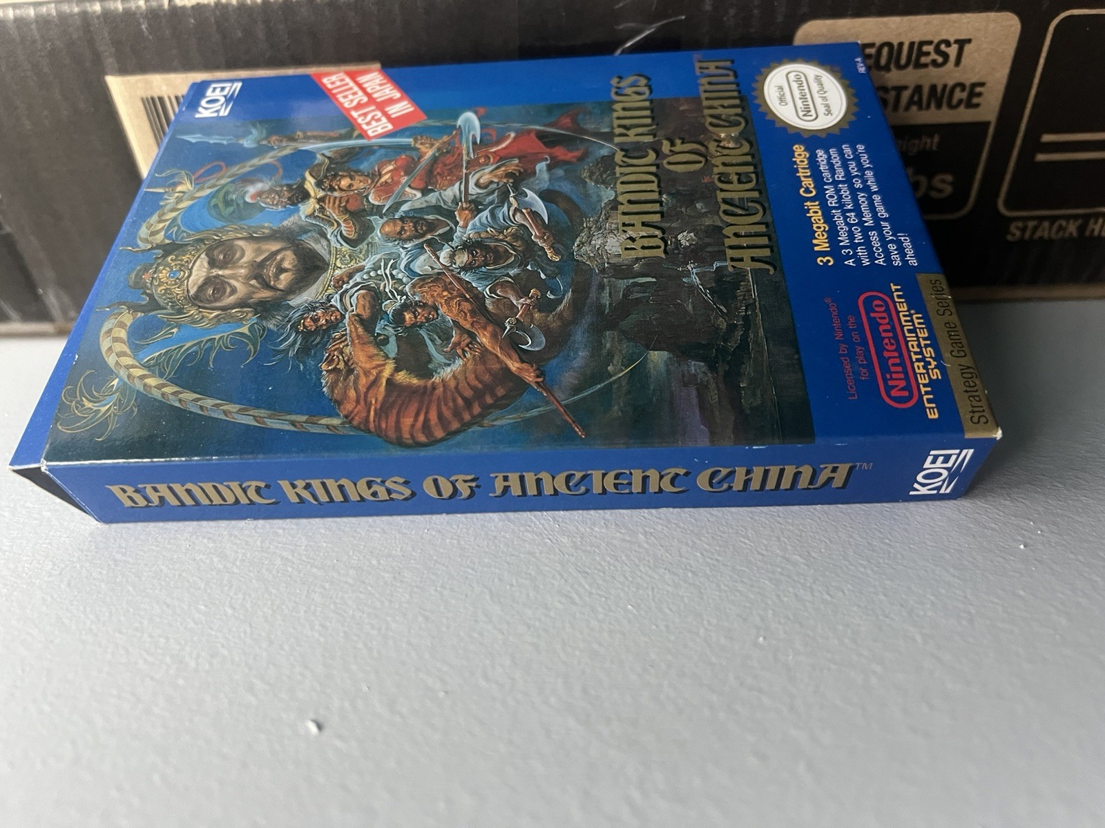 Bandit Kings of Ancient China Box Manual Map In 1991 Nintendo NES Poster Bag