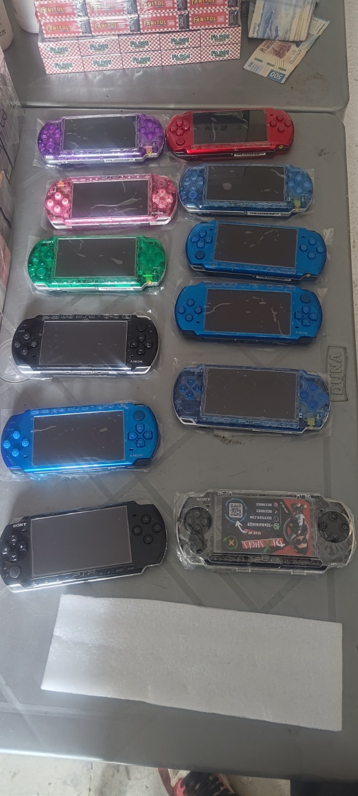 Sony PSP 3000 Piano Black Handheld Console 64GB Free Games Region Free