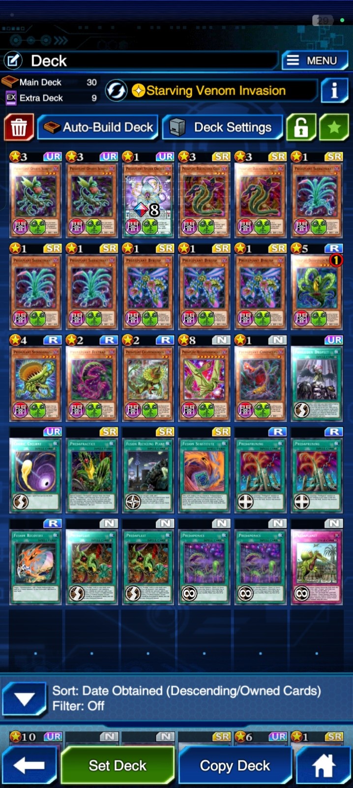 YU GI OH DUEL LINKS IOS, ANDROID, PREDAPLANT DECK 2 TYPES DIFFERENT SKILLS