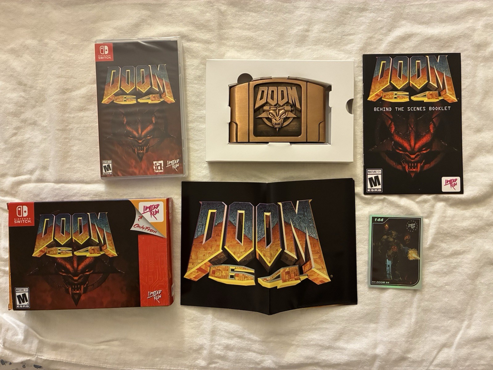 Doom 64 Limited Run No 81 (Nintendo Switch, 2021) OPENED Never played COMPLETE