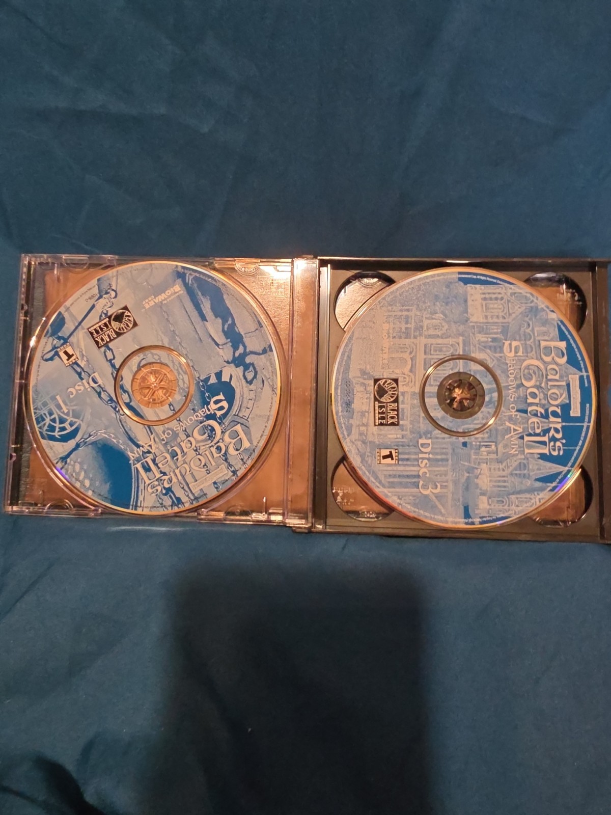 Baldur’s Gate 2 II: Shadows of Amn (PC, 2000) 4 Disc Set VG Complete Rare