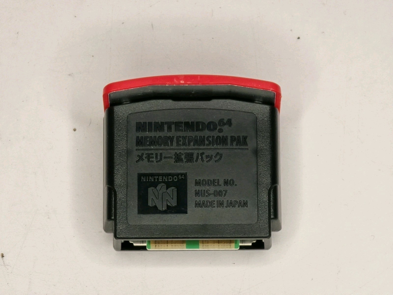 Black Nintendo 64 Expansion Pak Pack Official N64 Memory Pack OEM NUS-007 F/S