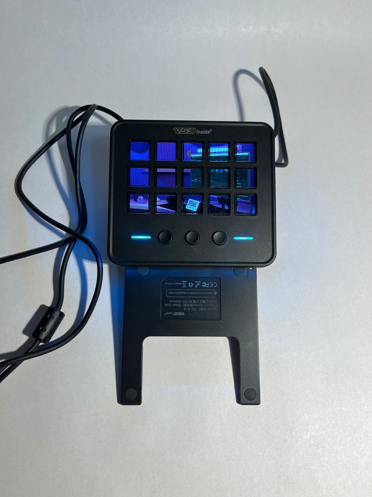 VSDInside Stream Dock M18 – 18 Button PC Programmable Macro Pad, New Open Box