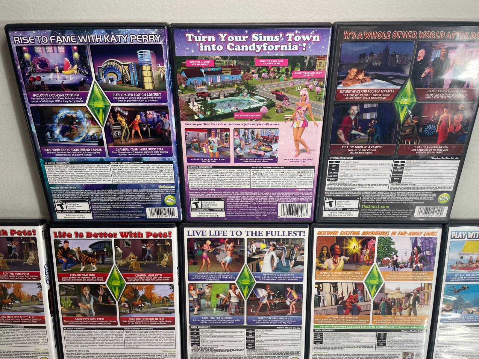 The Sims 3 PC Mac Lot of 22 Expansion Stuff Packs Limited Editions Medieval