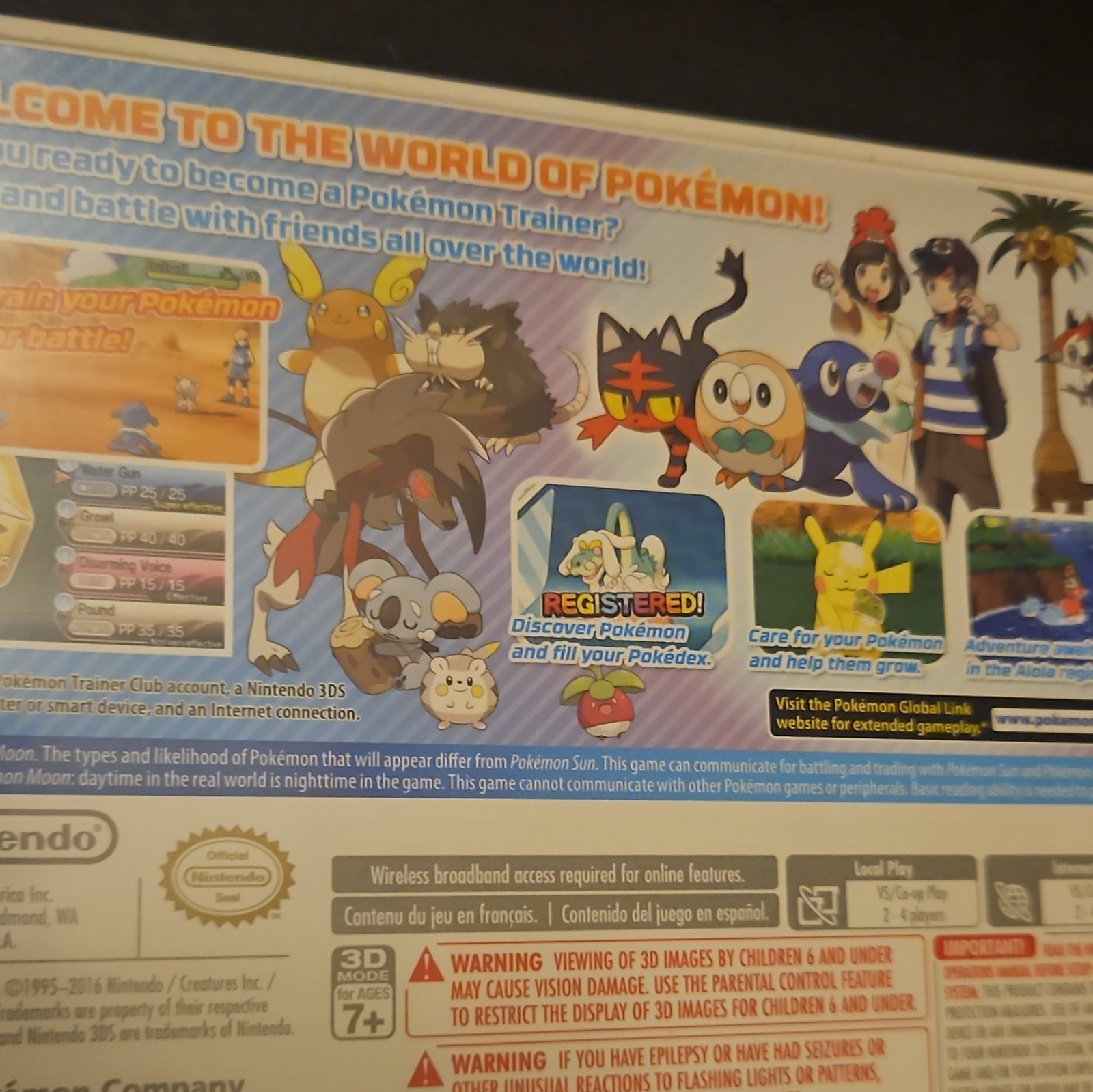 Nintendo Pokémon Moon Nintendo 3DS NTSC-U/C E Role Playing w/ Manual (2016)
