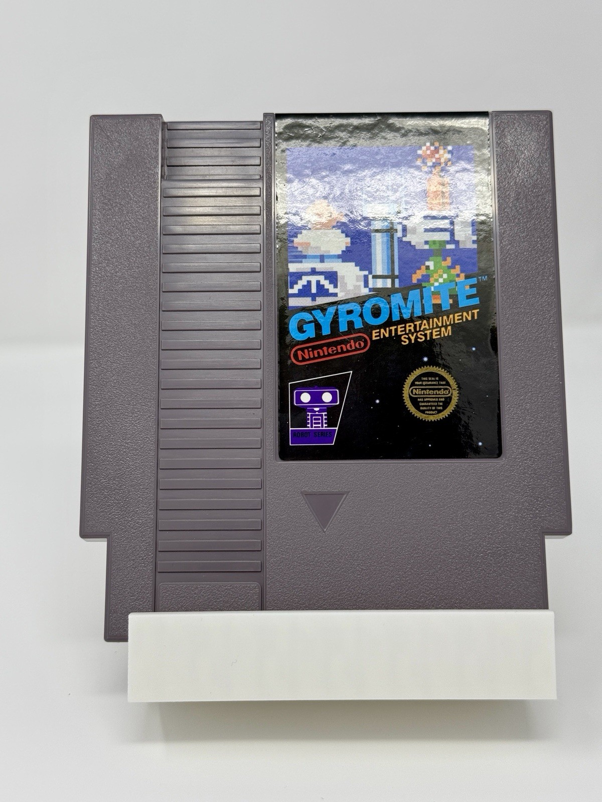 Gyromite First Print Matte Sticker Box and Game Only NO MANUAL READ Nintendo NES