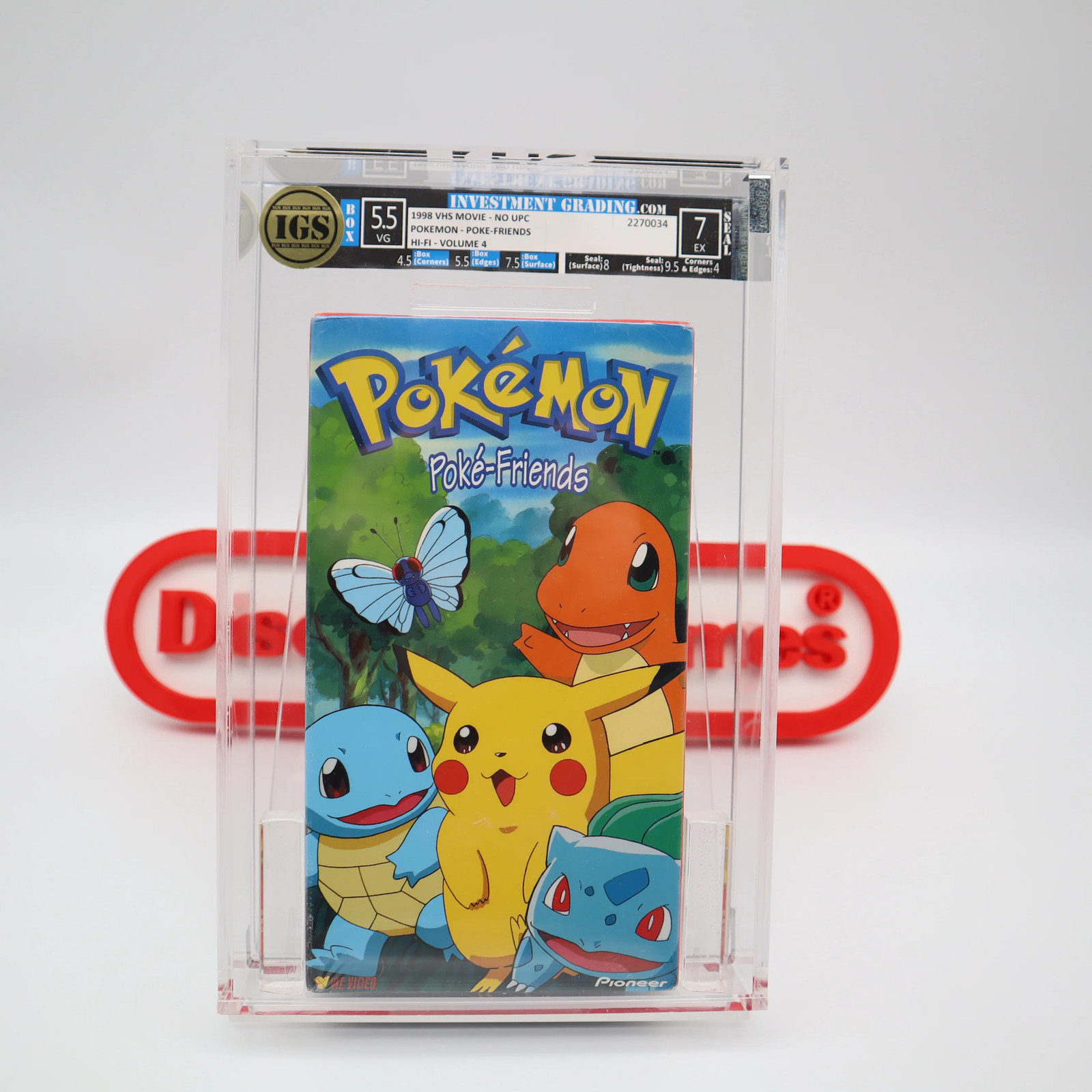 VHS POKEMON: POKE-FRIENDS – IGS GRADED 5.5 BOX & 7.0 SEAL! NEW & Factory Sealed!