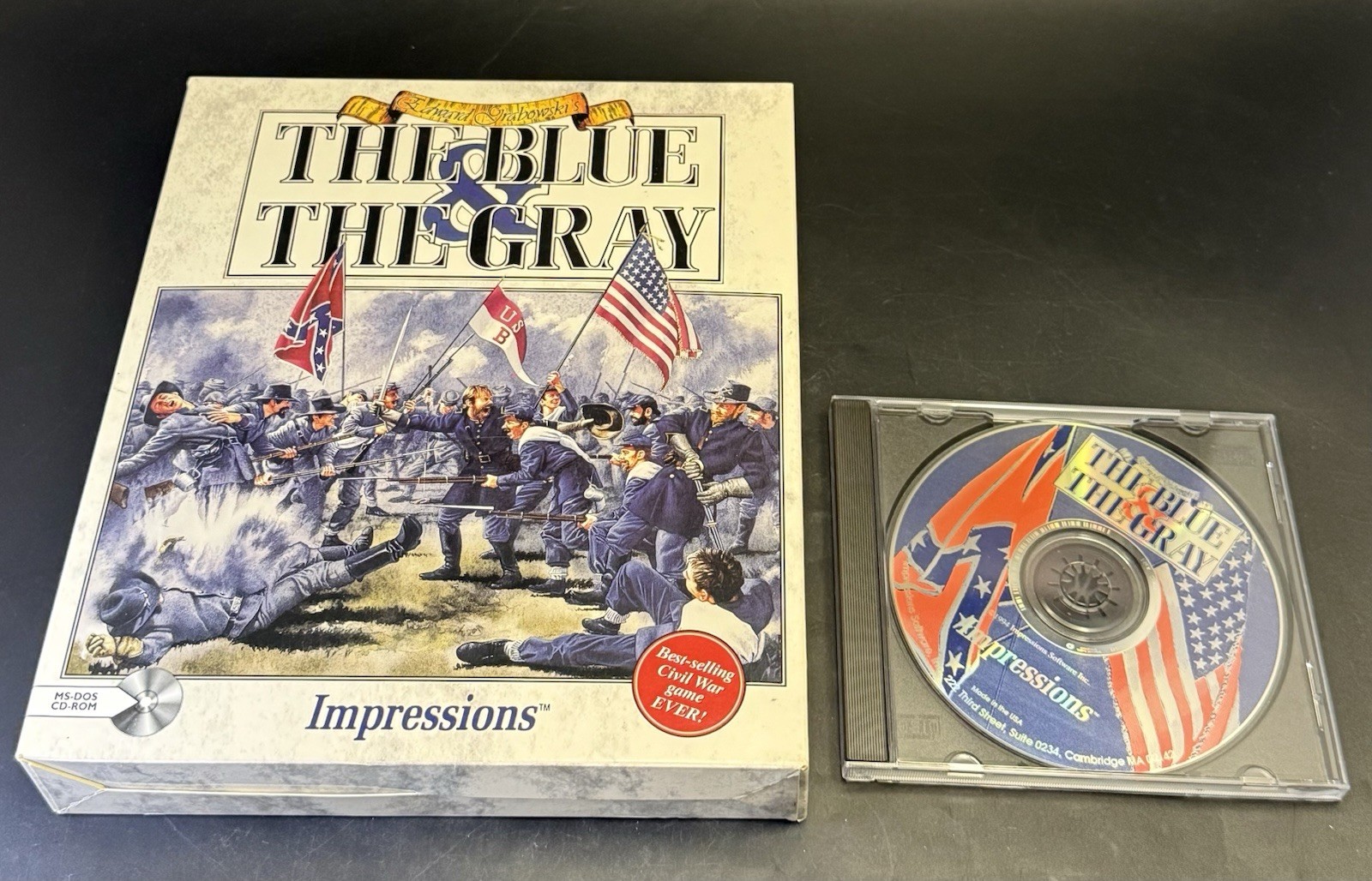 The Blue & the Gray Civil War Simulator PC Big Box Game -1993, MS-DOS, VL08