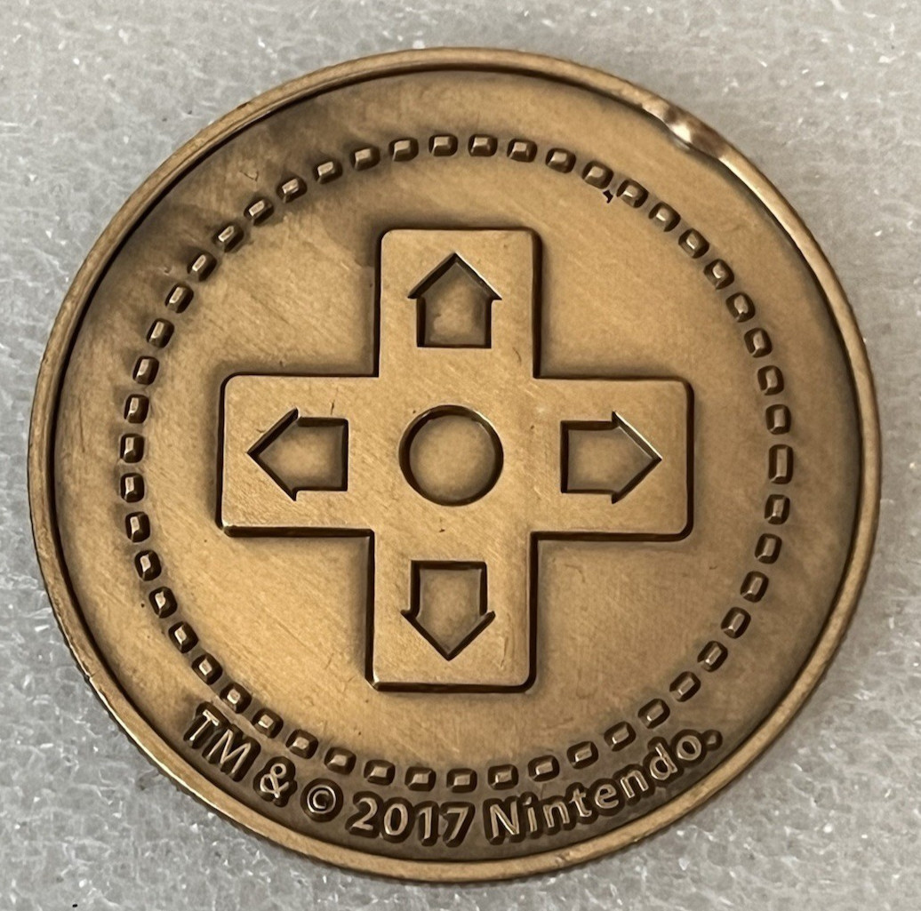 2017 Culturefly Nintendo Console Box Collectible Challenge Coin