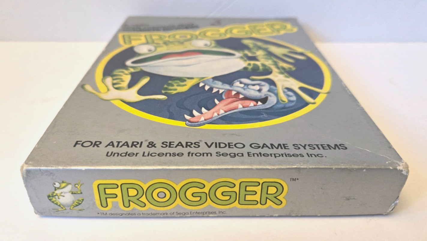 FROGGER (Atari 2600, 1982) Box & Game Only!! No Manual!! TESTED & WORKS