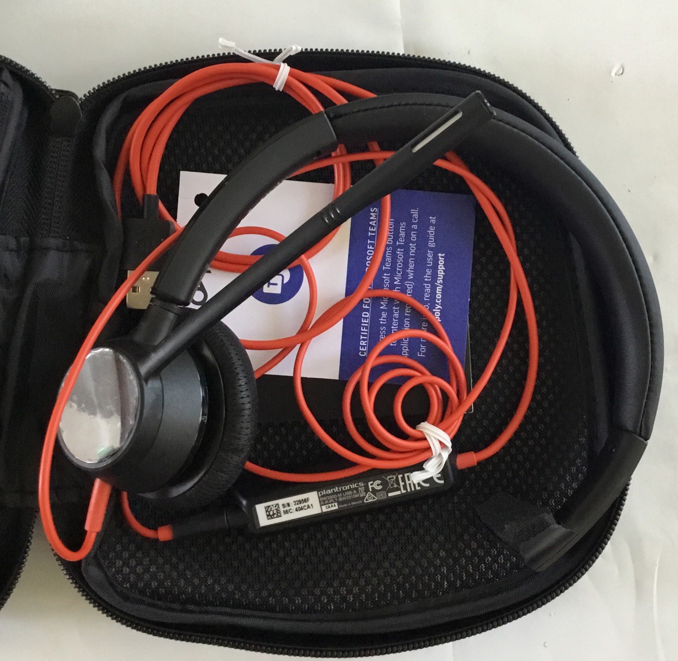 Plantronics Poly Blackwire BW3315T Series BW3300-M USB-A—————20