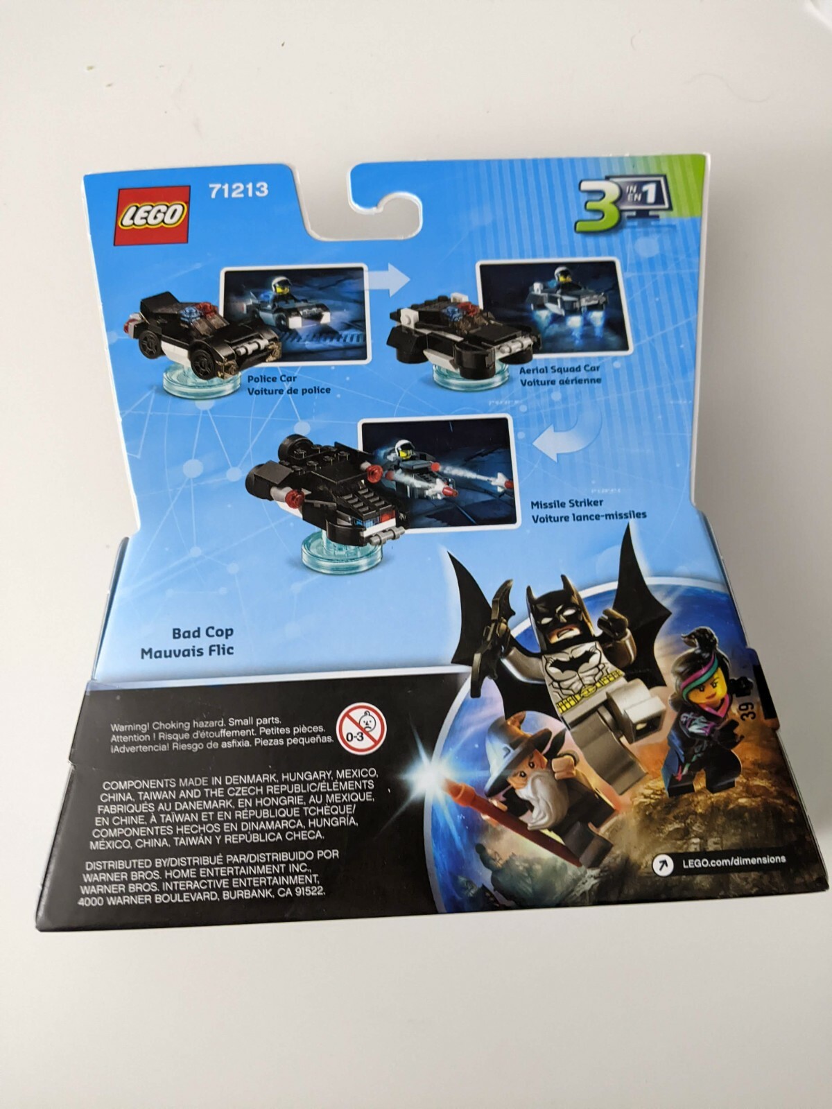 Lego Dimensions Fun Pack Bad Cop with Police Car (71213) New, Factory Sealed