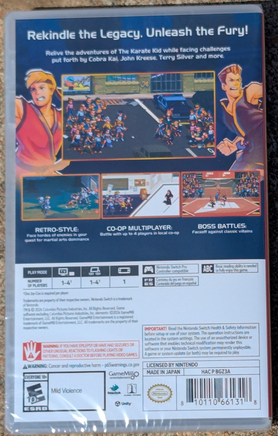 The Karate Kid Street Rumble Nintendo Switch NEW SEALED 2024 GameMill