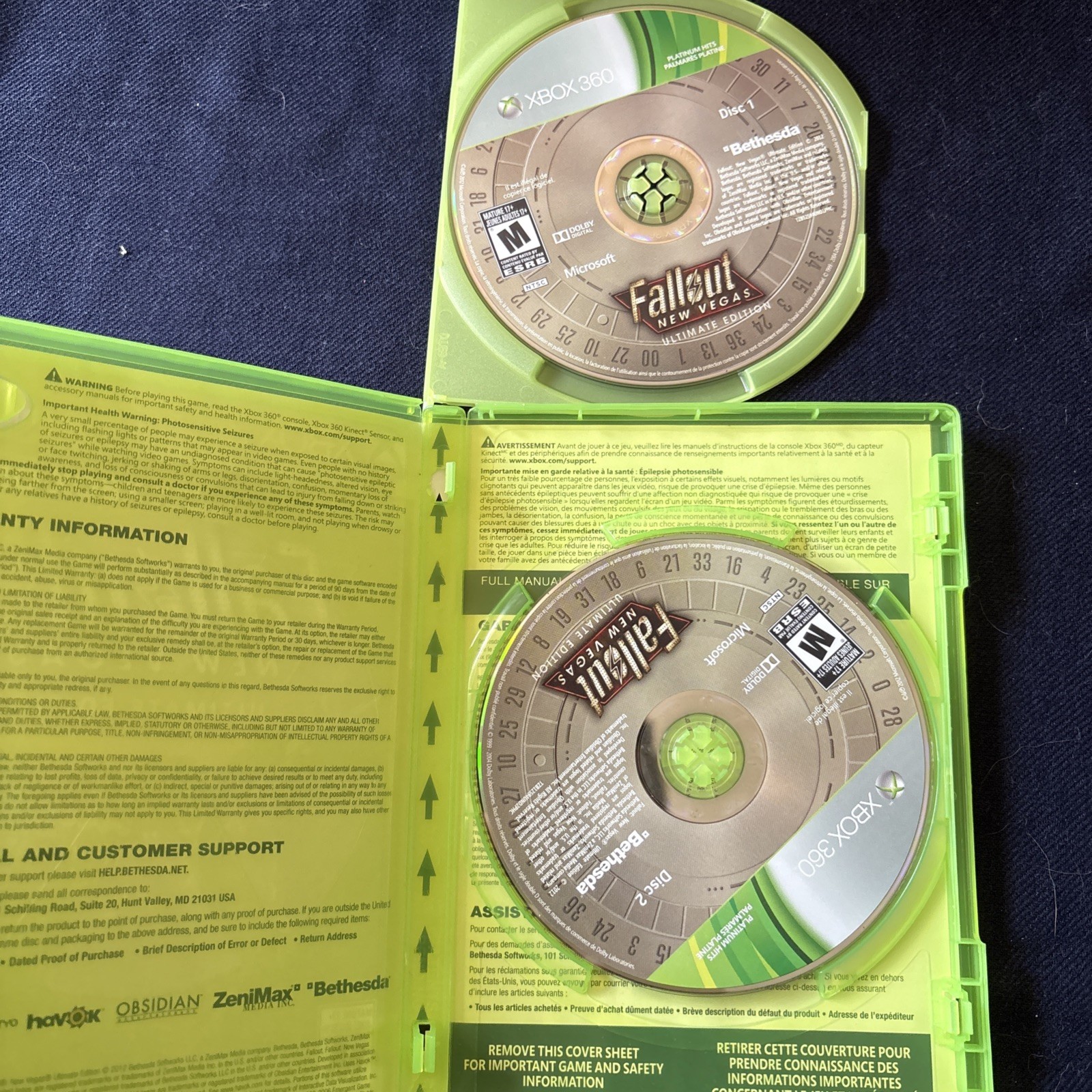 Fallout New Vegas Ultimate Edition Microsoft Xbox 360 With Manual *READ*
