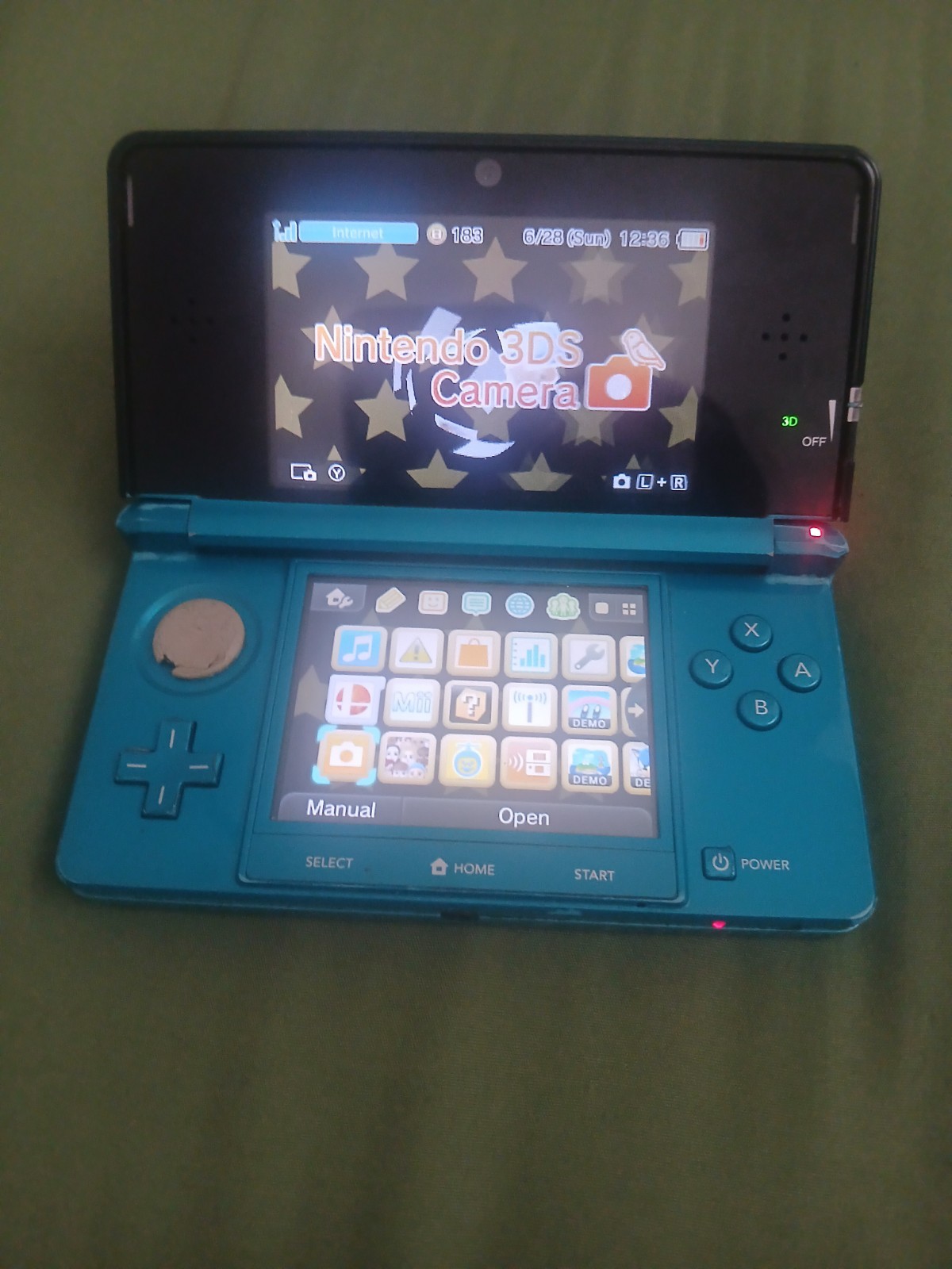 Nintendo 3DS Handheld System – Aqua Blue