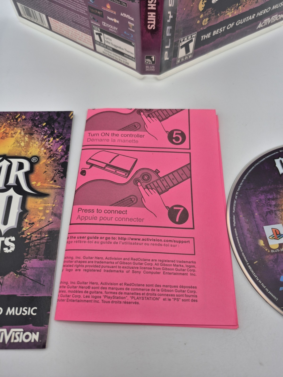 Guitar Hero: Smash Hits (Sony PlayStation 3, 2009) CIB Complete Tested Working