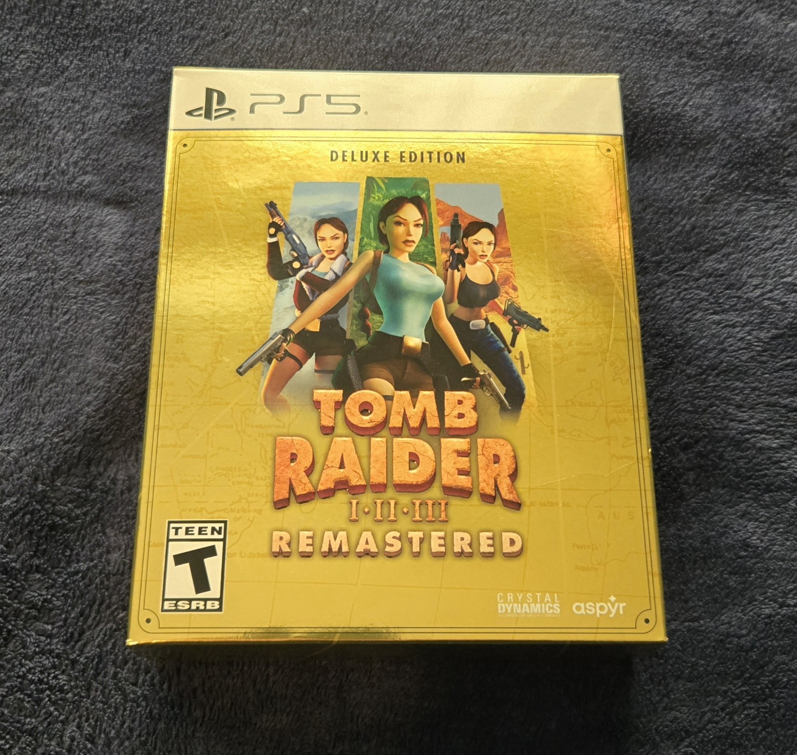 Tomb Raider I-III Remastered Lara Croft Deluxe Edition PlayStation 5 PS5 New