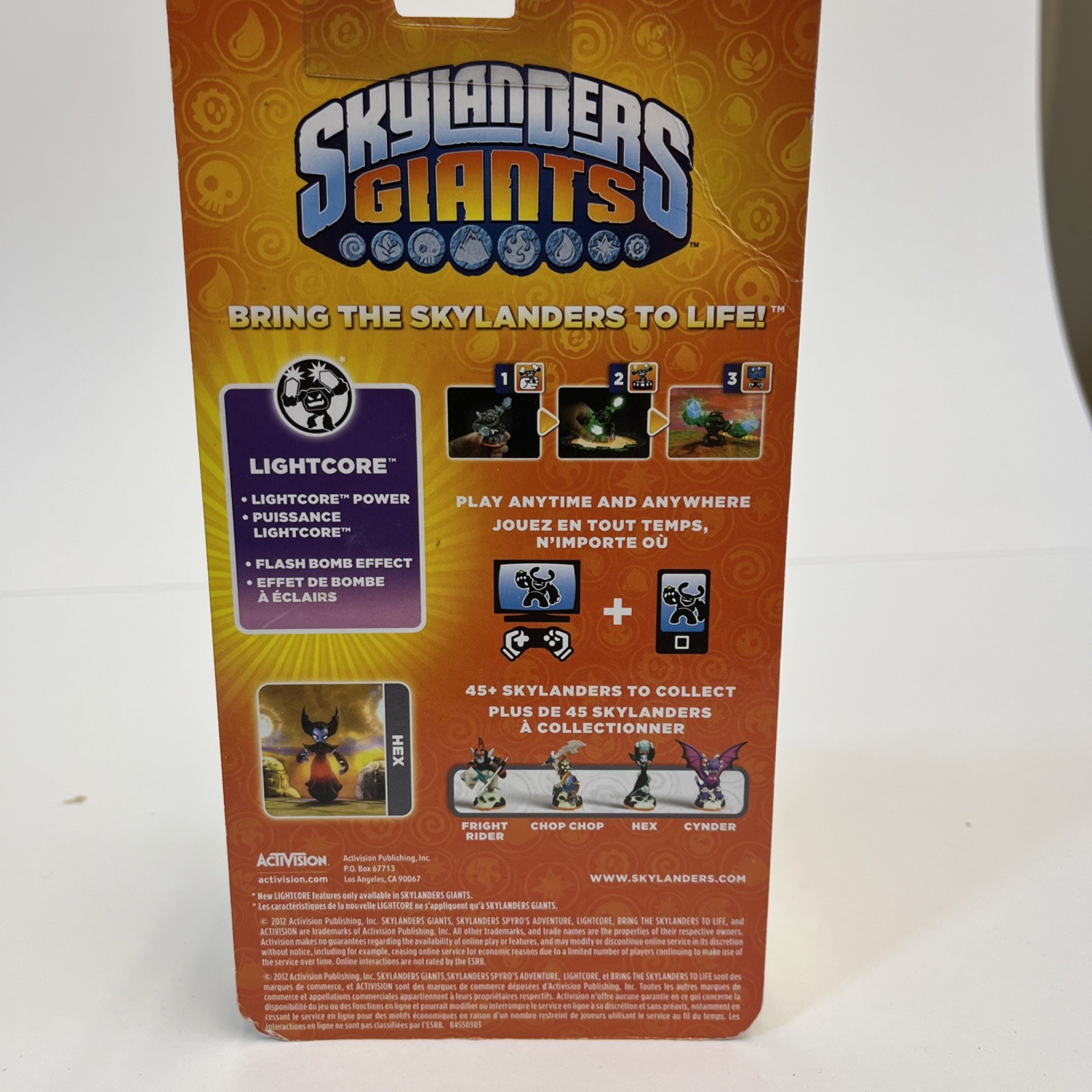 Skylanders Giants – HEX figure, lights up – new/never opened
