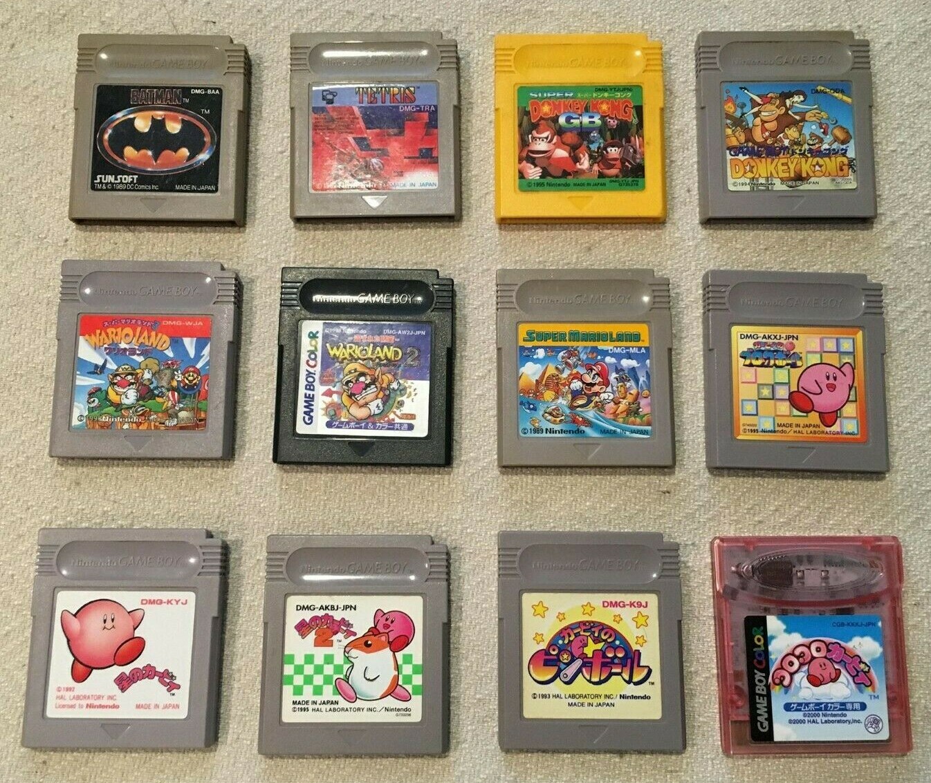 Nintendo Original Gameboy Games You Pick Mario Tetris Megaman DK Wario Kirby