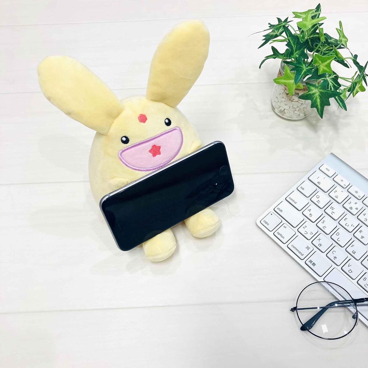 Puyo Puyo Carbuncle smartphone pillow Cushion Plush smartphone stand 15cm/5.9-in