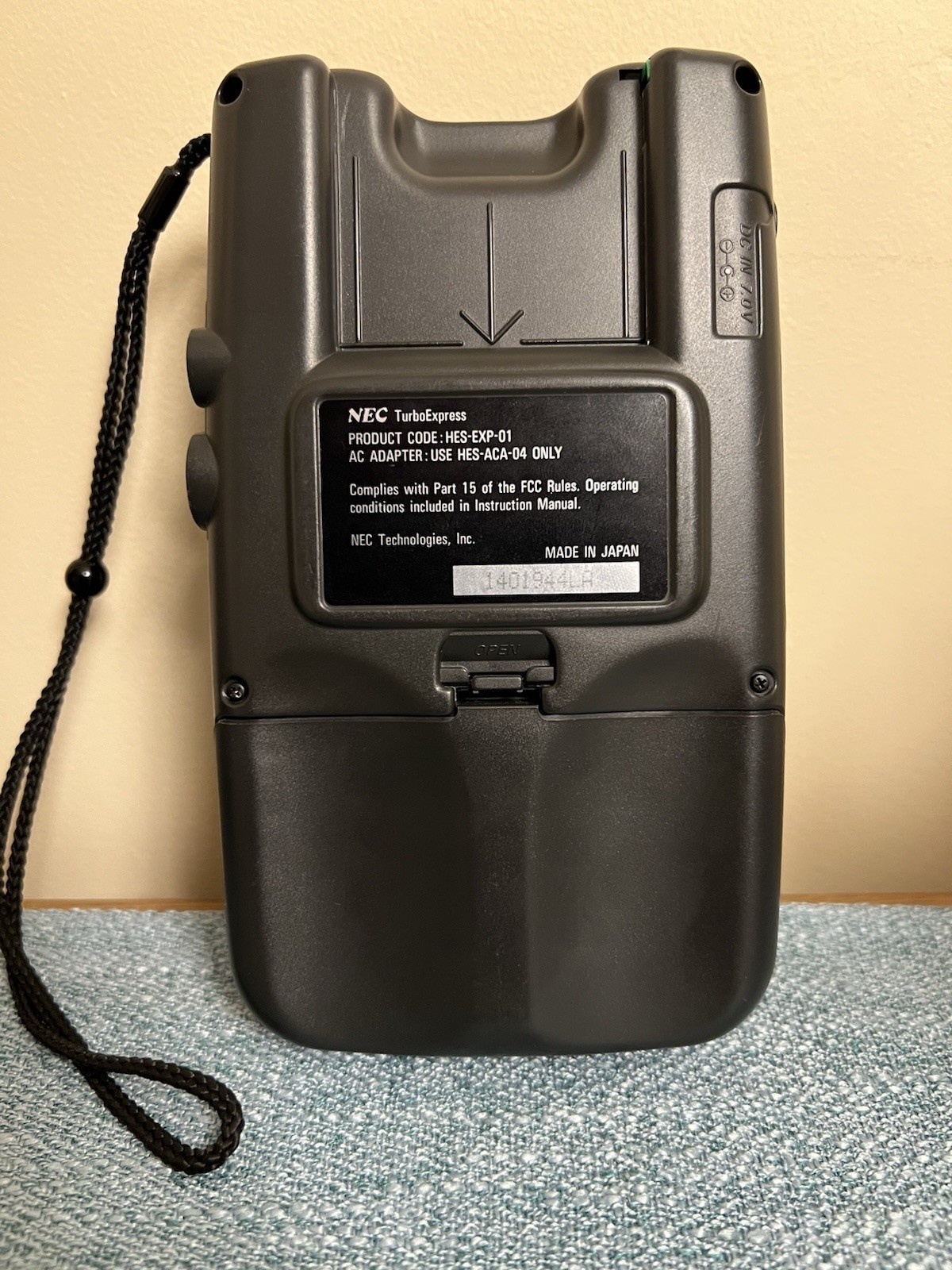 NEC Turbo Express Recapped Console5 Fully Functional All Original Excellent USA