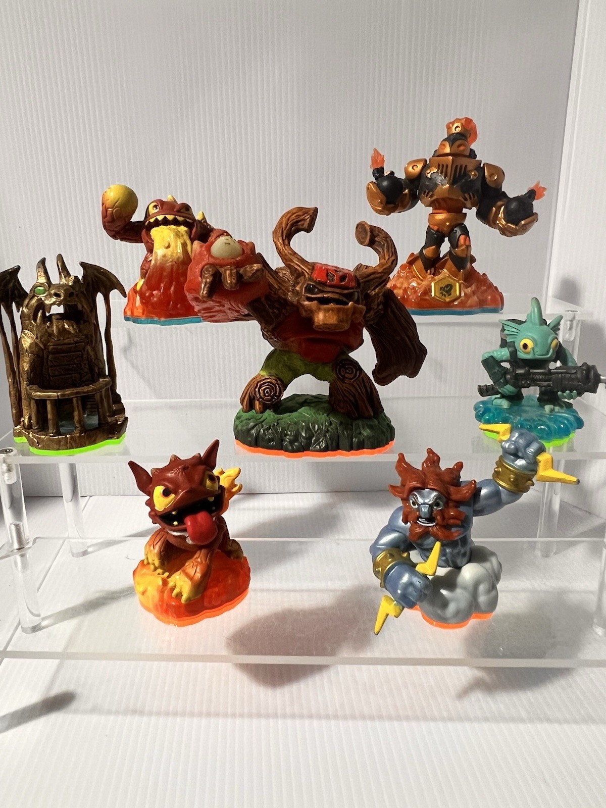 Lot Of 7 Skylanders Giants Tree Rex Giant Character Figure Hot Dog Lava Barf