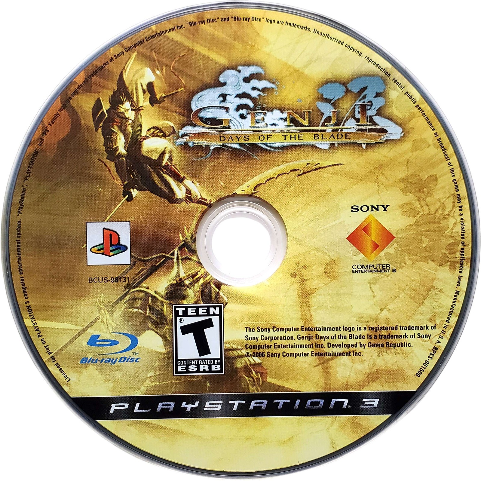 Genji Days Of The Blade – Sony Playstation 3 PS3 Pristine Tested 1Y Guarantee