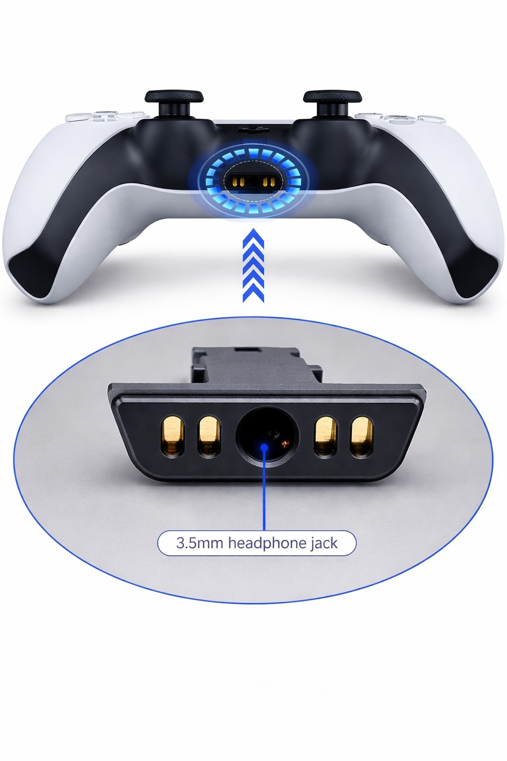OEM Headphone Plug Headset Port Socket Female Jack Connector for PS5 Handle Part