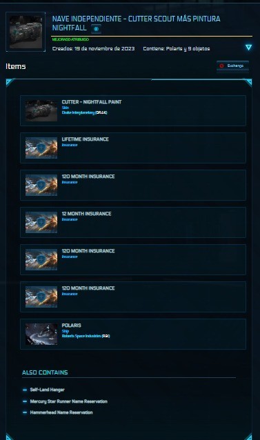 Star Citizen Account – Hull E LTI, Ironclad Assault LTI, Polaris LTI, LTI