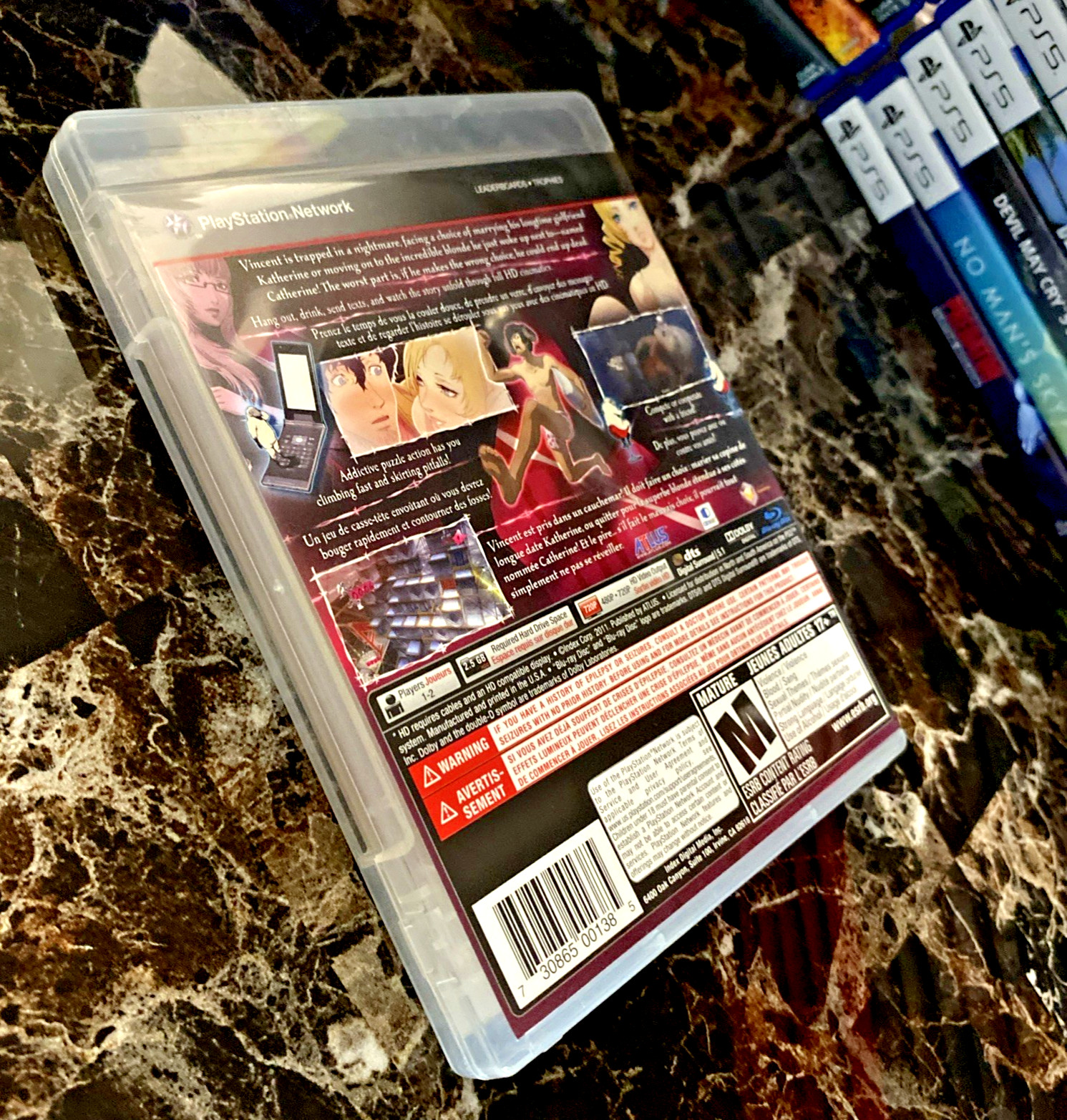 Catherine – No Game – Original Game Case & Manual Only – Sony PlayStation 3