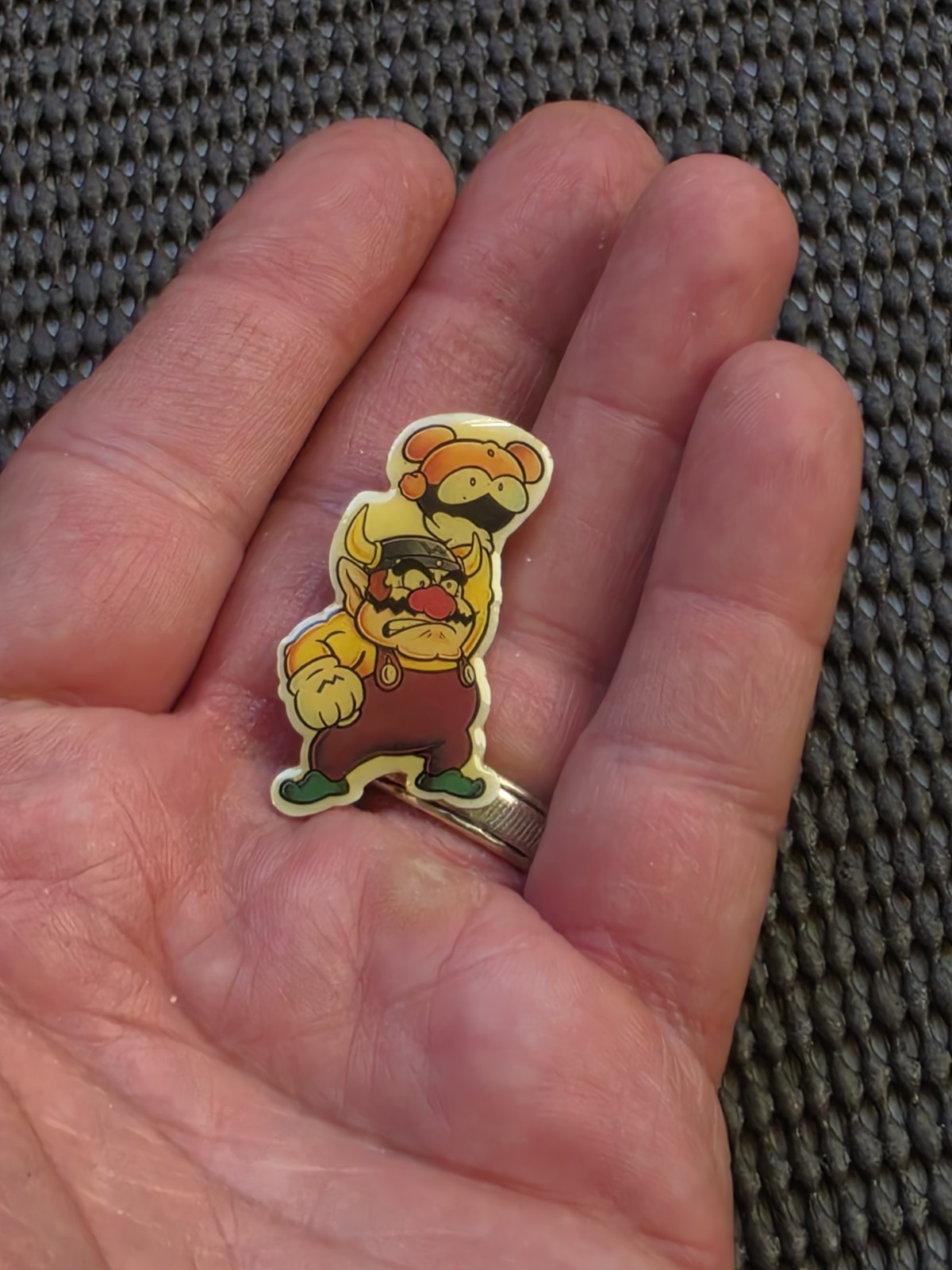 Vintage Nintendo Wario Land Pin Badge Nagasakiya Rare Retro NES Game Boy GB GBC