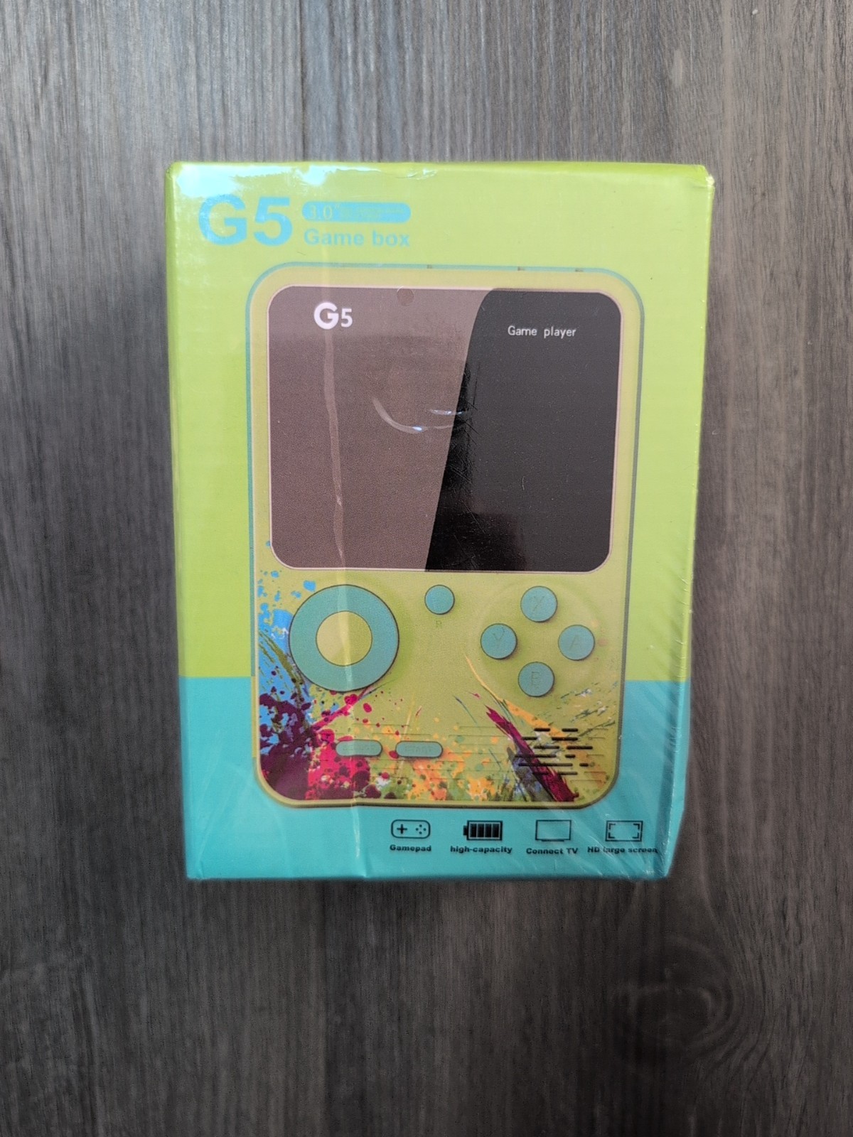 G5 Handheld Game Box 3″ Screen, Gray, TV Connectable, New Sealed
