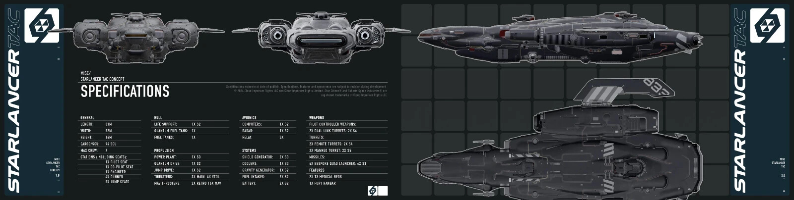 Star Citizen – MISC STARLANCER TAC – UPGRADE – (CCU)