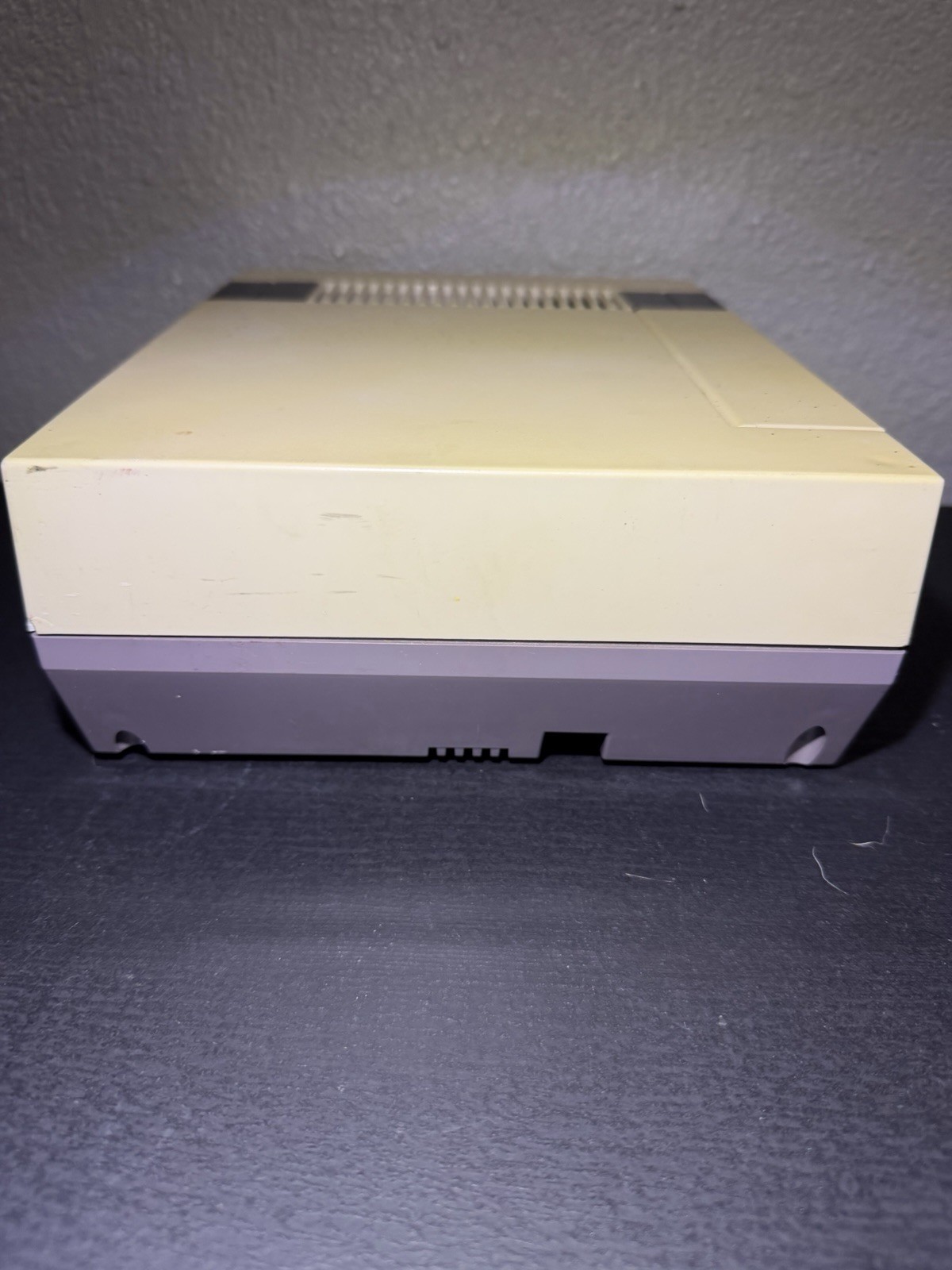 Nintendo NES Console Tested & Working OEM Power/AV Cables No Controller Yellowed