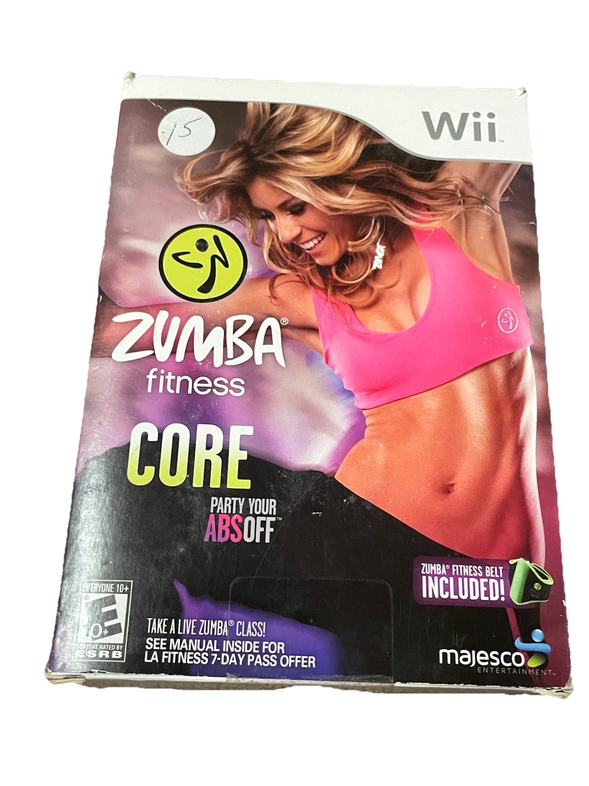 Zumba Fitness Core (Nintendo Wii, 2012) Complete CIB Belt Tested Clean