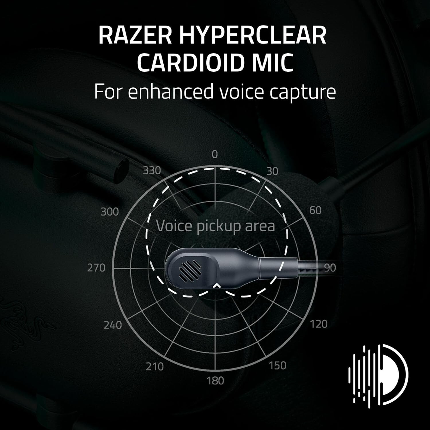 Razer BlackShark V2 X Gaming Headset 7.1 Surround Sound 50mm Drivers 3.5mm Jack